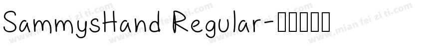 SammysHand Regular字体转换